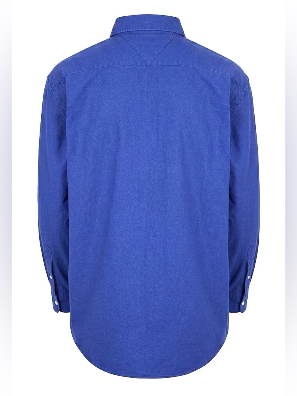 Tommy Hilfiger Men's Blue Cotton Oxford Button-Down - Picture 6 of 6